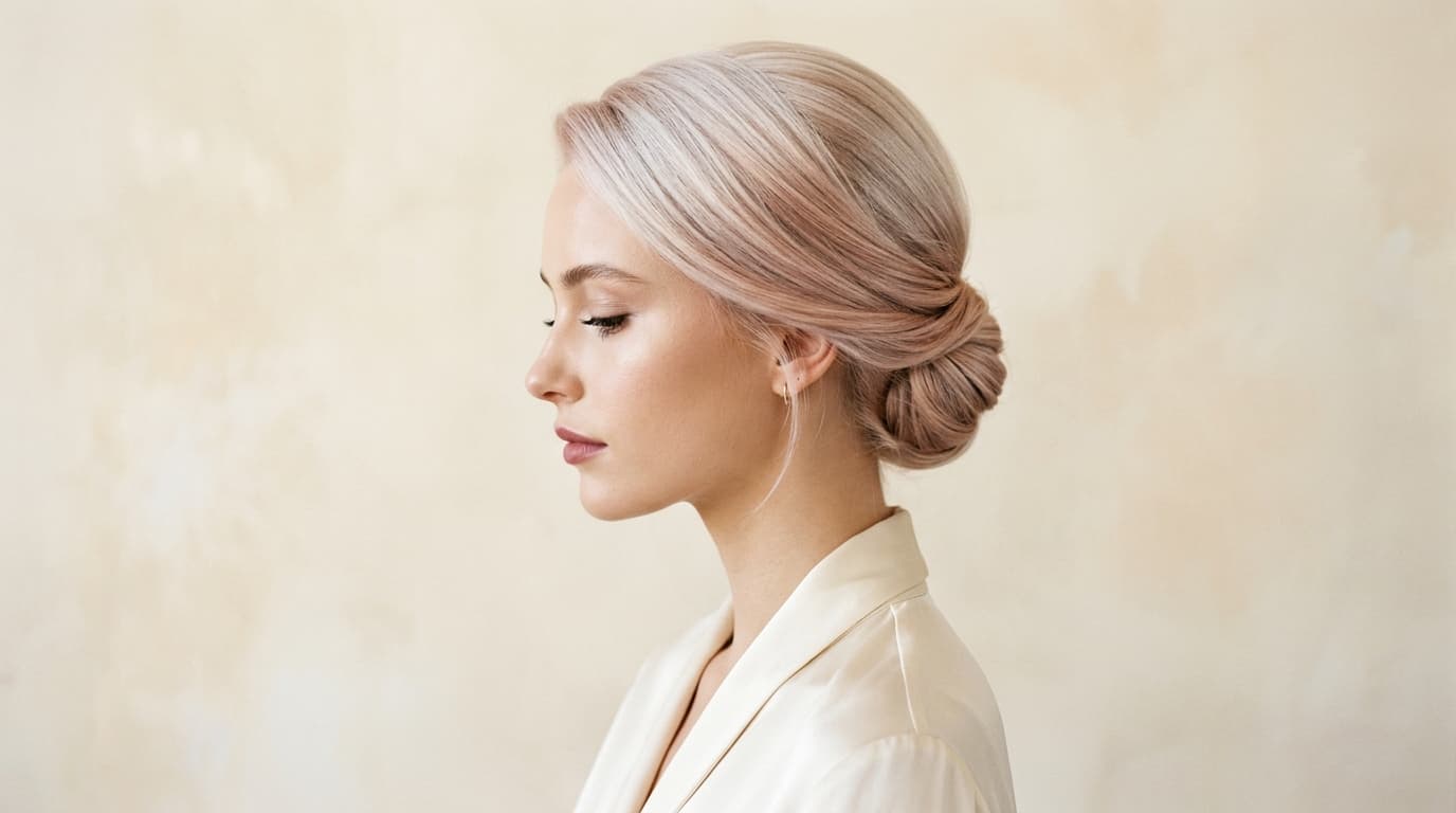 Platinový blond s růžovým nádechem